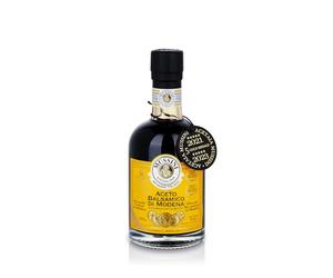 Mussini Aceto Balsamico Di Modena IGP - IL DENSO 12 ans - 5 médailles d'or - 250 ml - primé de la région de Modena Emilia-Romagna - Fabrication artisanale dans 12 types de fûts en bois différents