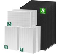 Musslan Lot de 6 filtres HEPA HPA300 pour filtres de purificateur d'air HPA300 Honeywell, Honeywell HPA300, filtre purificateur d'air Honeywell HRF-R3, filtre de rechange pour filtre Honeywell R,