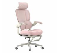 MUSSO E80 Air Petite Chaise de Bureau avec Soutien Bio-Wing, Rose