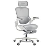 MUSSO E80 Muse FemmePosture™ Chaise de bureau ergonomique, pour femme, inclinaison à 135° et soutien lombaire 3D, appui-tête 4D de 17 cm, repose-pieds extensible, réglage de la profondeur et de la