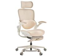 MUSSO E80 Muse FemmePosture™ Chaise de bureau ergonomique, pour femme, inclinaison à 135° et soutien lombaire 3D, appui-tête 4D de 17 cm, repose-pieds extensible, réglage de la profondeur et de la