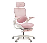 MUSSO E80 Muse FemmePosture™ Chaise de bureau ergonomique, pour femme, inclinaison à 135° et soutien lombaire 3D, appui-tête 4D de 17 cm, repose-pieds extensible, réglage de la profondeur et de la