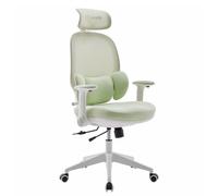 MUSSO T30 Chaise de bureau pivotante ergonomique pour enfant - Support lombaire 3D - Profondeur d'assise - Accoudoirs 2D - Appuie-tête - Pivote à 45° - Housse en maille - Pour école, chambre d'enfant