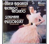 MUSSORGSKI Modest Petrovich (Russia); SCHUMANN Robert (Germania) - MUSSORGSKY, Modest: Kinderstube - SCHUMANN, Robert: Frauenliebe und leben ----CLAVES - Svizzera-CLA 8204 LP-MUSSORGSKI Modest Petrovich (Russia); SCHUMANN Robert (Germania)-BERGANZA Teresa (mezzo-soprano); REQUEJO Ricardo (pianoforte)