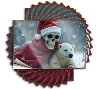 Must Sticker mural durable | Happy Halloween effrayant crânes d'Halloween cool autocollant cool pour café DIY (6 x 9 cm)