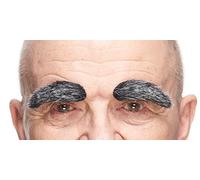 Mustaches Auto-Adhésives, Nouveauté, Fausse Les Sourcils, Noire avec Grise Couleur