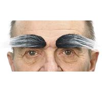 Mustaches Auto-Adhésives, Nouveauté, Fausse Les Sourcils, Sel et Poivre Couleur
