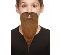 Mustaches Auto-Adhésives, Nouveauté, Léger Philosopher Fausse Barbe, Brun Couleur