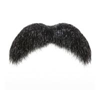 Mustaches Auto-Adhésives, Nouveauté, Léger Walrus Fausse Moustache, Noire Brillante Couleur