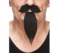 Mustaches Auto-Adhésives, Nouveauté, Napoleon III Imperial Fausse Barbe et Fausse Moustache, Noire Couleur