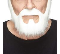 Mustaches Auto-Adhésives, Nouveauté, on Bail Fausse Barbe, Faux Cheveux Faciaux, Blanche Couleur