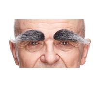 Mustaches Auto-Adhésives, Nouveauté, Réaliste, Fausse Les Sourcils, Sel et Poivre Couleur