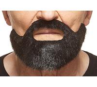 Mustaches Auto-Adhésives, Nouveauté, Short Boxed Fausse Barbe, Faux Cheveux Faciaux, Noire Brillante Couleur