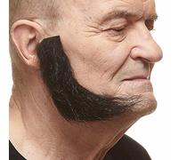 Mustaches Favoris Auto-adhésifs en Forme de L, Fausses côtelettes de Mouton, nouveauté, Faux Poils du Visage, Accessoires de Costume pour Adultes, Couleur Noire