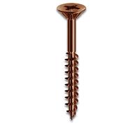 Mustad 1205400 Vis Panel-Vit"Partiellement filetée" Bronzée Tête Piane, 4,5 x 45 mm, 500 pièces