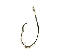 Mustad Lot de 5 hameçons Ronds en Duratin Classic 2 Extra résistants pour Le Thon Lourd - Moins de Crochets Profonds pour Attraper et relâcher - Taille 20/0
