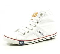 MUSTANG 1099 502 1, Sneakers Hautes Femme, Blanc (1 Weiss), 41 EU