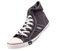 MUSTANG Baskets hautes noir / blanc, Taille 39
