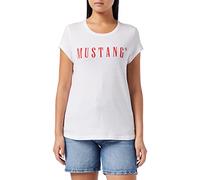 MUSTANG Alina C Logo Tee T-Shirt, General White, XXL Femme