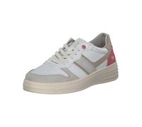 MUSTANG Baskets basses beige / taupe / rouge feu / blanc, Taille 38