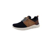MUSTANG Baskets basses bleu marine / marron, Taille 43