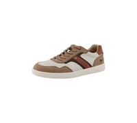 MUSTANG Baskets basses camel / cognac / noir / blanc cassé, Taille 43