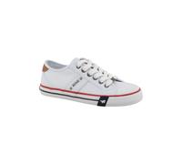 MUSTANG Baskets basses caramel / rouge / blanc, Taille 37