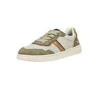 MUSTANG Baskets basses marron / curry / olive / blanc, Taille 42