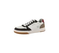 MUSTANG Baskets basses noir / blanc, Taille 44