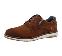 MUSTANG - Baskets Cognac à Talon Plat avec Lacets et Zip latéral décoratif - Taille Numeric_45