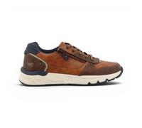 Mustang Baskets Chaussures Décontractées Homme En Simili Cuir Marron Avec Lacets