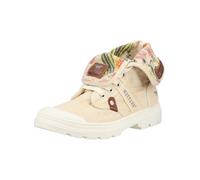 MUSTANG Baskets hautes beige clair / noir / blanc, Taille 36