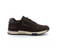 Mustang Baskets Homme Marron Similicuir Chaussures Décontractées Marche Outdoor