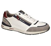 MUSTANG Baskets basses bleu marine / gris / blanc, Taille 43