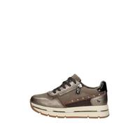 MUSTANG - Baskets taupe à semelle à talon plateau avec des lacets et un zip latéral - Taille numeric_39