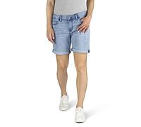 MUSTANG Bermuda pour femme - Short en jean - Coupe droite - Basique - Denim stretch - Coton - Bleu - Tailles : W25, W26, W27, W28, W29, W30, W31, W32, W33, W34, Medium (412), 26W