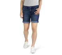 MUSTANG Bermuda pour femme - Short en jean - Coupe droite - En jean stretch - Coton - Bleu - Taille 25 W26 W27 W28 W29 W30 W31 W32 W33 W34