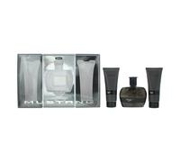 Mustang Black 3 Piece Gift Set For Men
