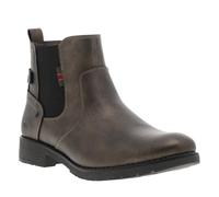 MUSTANG - Boots bronze à talon décroché bas avec un zip et un soufflet élastiqué - Taille numeric_36