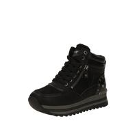 MUSTANG - Baskets noires à talon semi-compensé avec des lacets et un zip latéral - Taille numeric_37