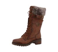 MUSTANG Bottes à lacets cognac / marron chiné, Taille 38