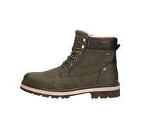 MUSTANG - Bottines kaki à talon décroché bas avec un zip et des lacets ronds - Taille numeric_41