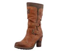 MUSTANG - Bottes cognac à talon décroché haut avec des boucles à ardillons - Taille numeric_41
