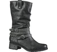 Mustang bottes en imitation cuir pour femmes en graphite, hauteur de tige de 26 cm, doublure chaude, semelle intérieure chaude