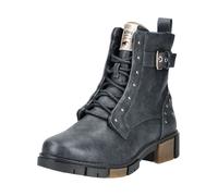 MUSTANG Bottines à lacets bleu marine / or, Taille 37
