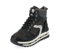 MUSTANG Bottines à lacets gris foncé / noir / argent / blanc, Taille 40