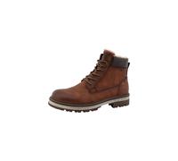 MUSTANG Bottines à lacets 'Merem' chocolat / cognac, Taille 44