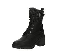 MUSTANG Bottines à lacets noir / argent, Taille 40