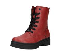 MUSTANG Bottines à lacets rouge / noir, Taille 40