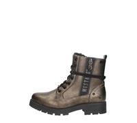 MUSTANG - Bottines bronze à talon décroché bas avec un zip et des lacets ronds - Taille numeric_40